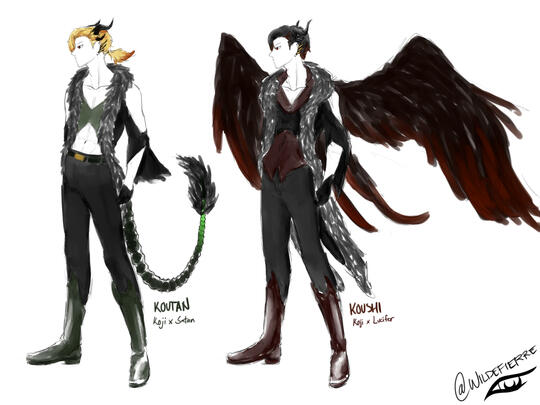 Koutan & Koushi Demon form Reference